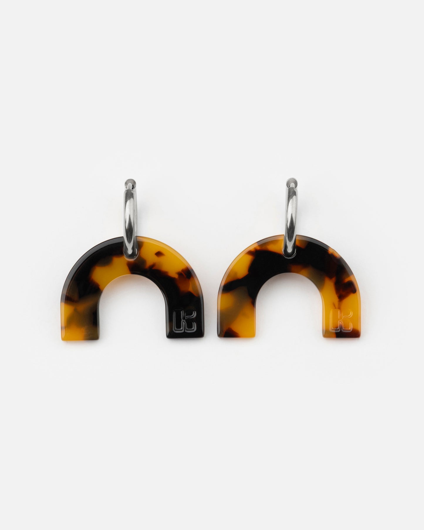 Boucles d'oreilles ARC EN CIEL - Écaille -
