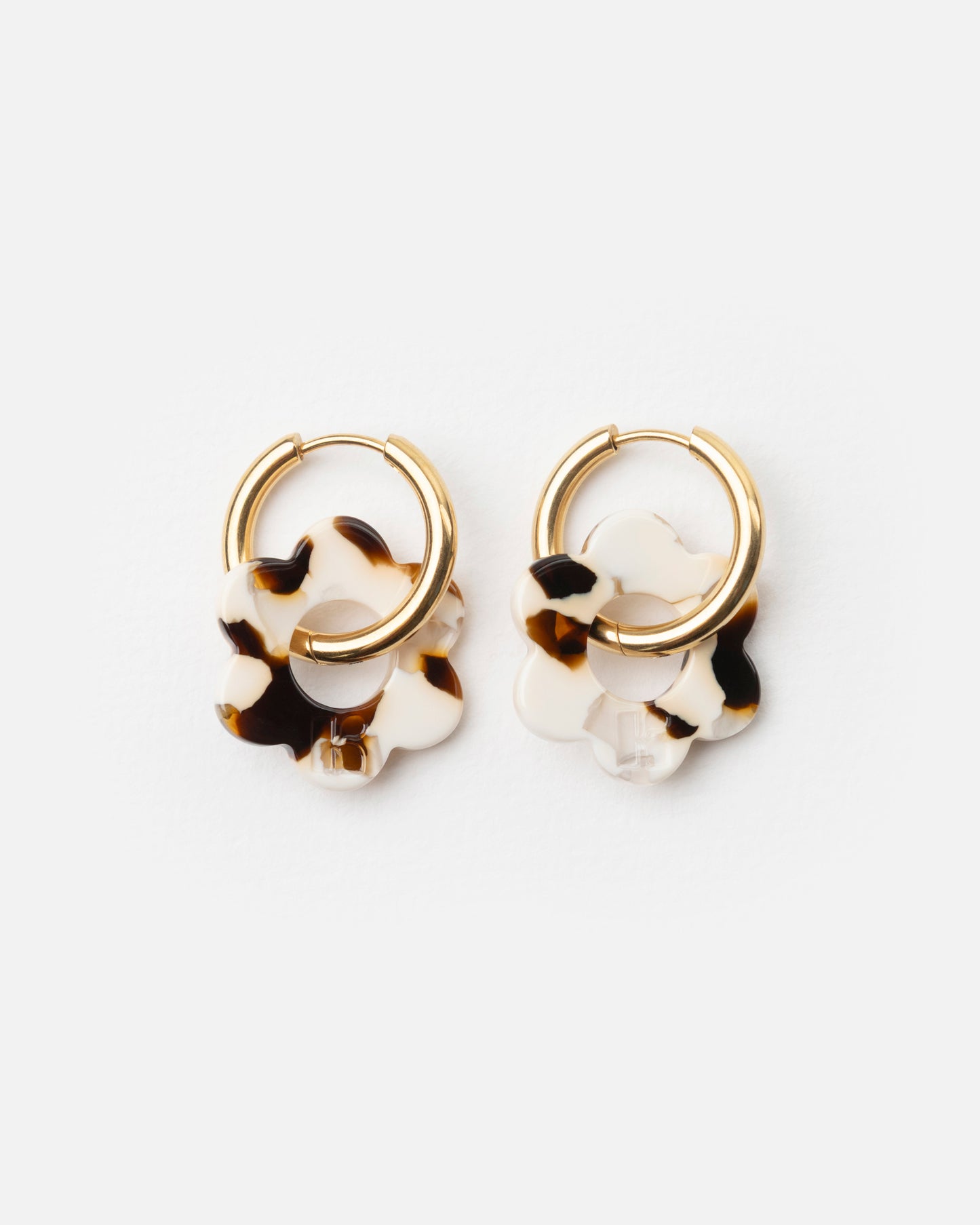 Boucles d'oreilles BABY FLEURETTE - Latte -