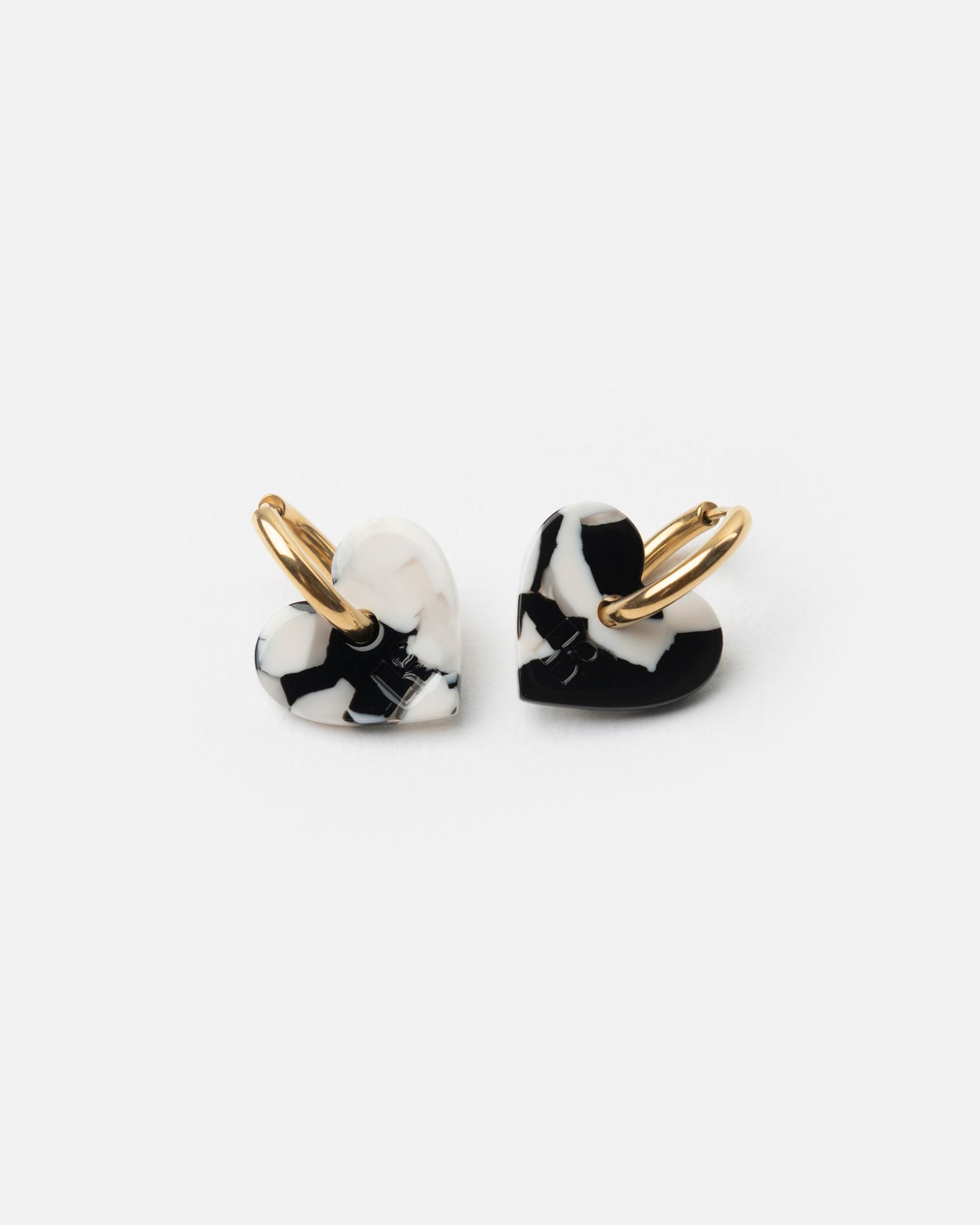 Boucles d'oreilles LOVA LOVA - Noir et Blanc -