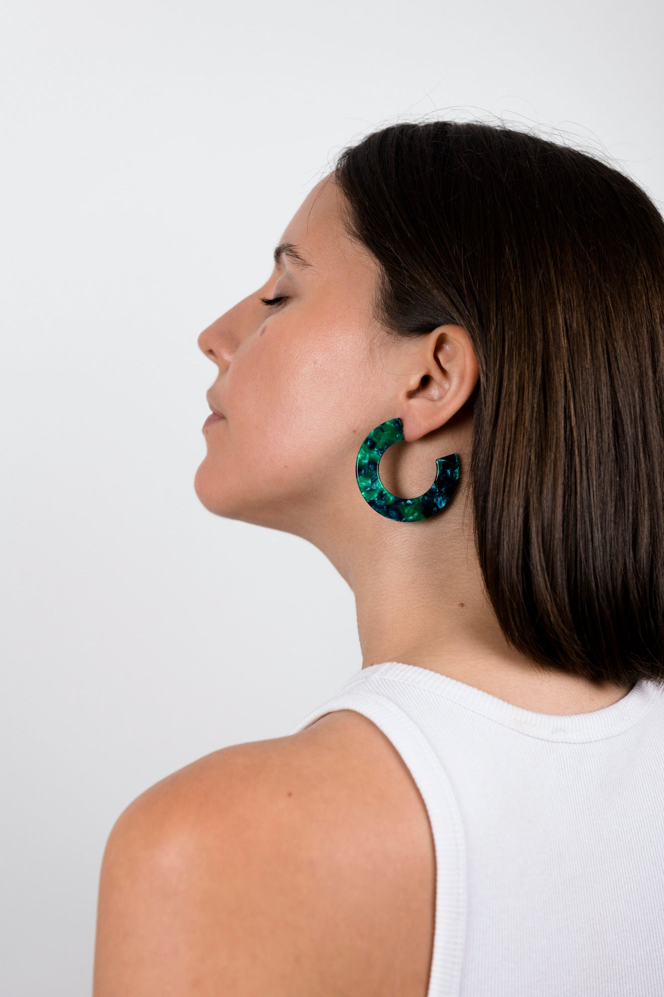 Boucles d'oreilles GINZA - Vertes -